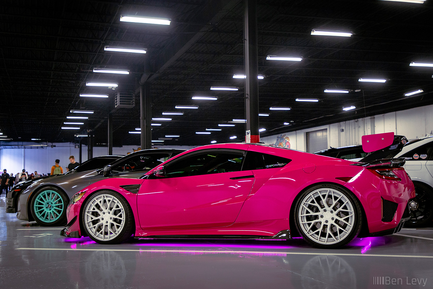 Pink Wrap on NC1 Acura NSX