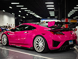 Pink Acura NSX at Indoor Car Show in Chicago