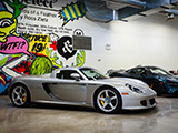 Side of Silver Carrera GT in Chicago