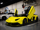 Yellow Lamborghini Aventador LP720