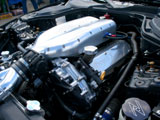 Modified GReddy twin turbo kit in 350Z