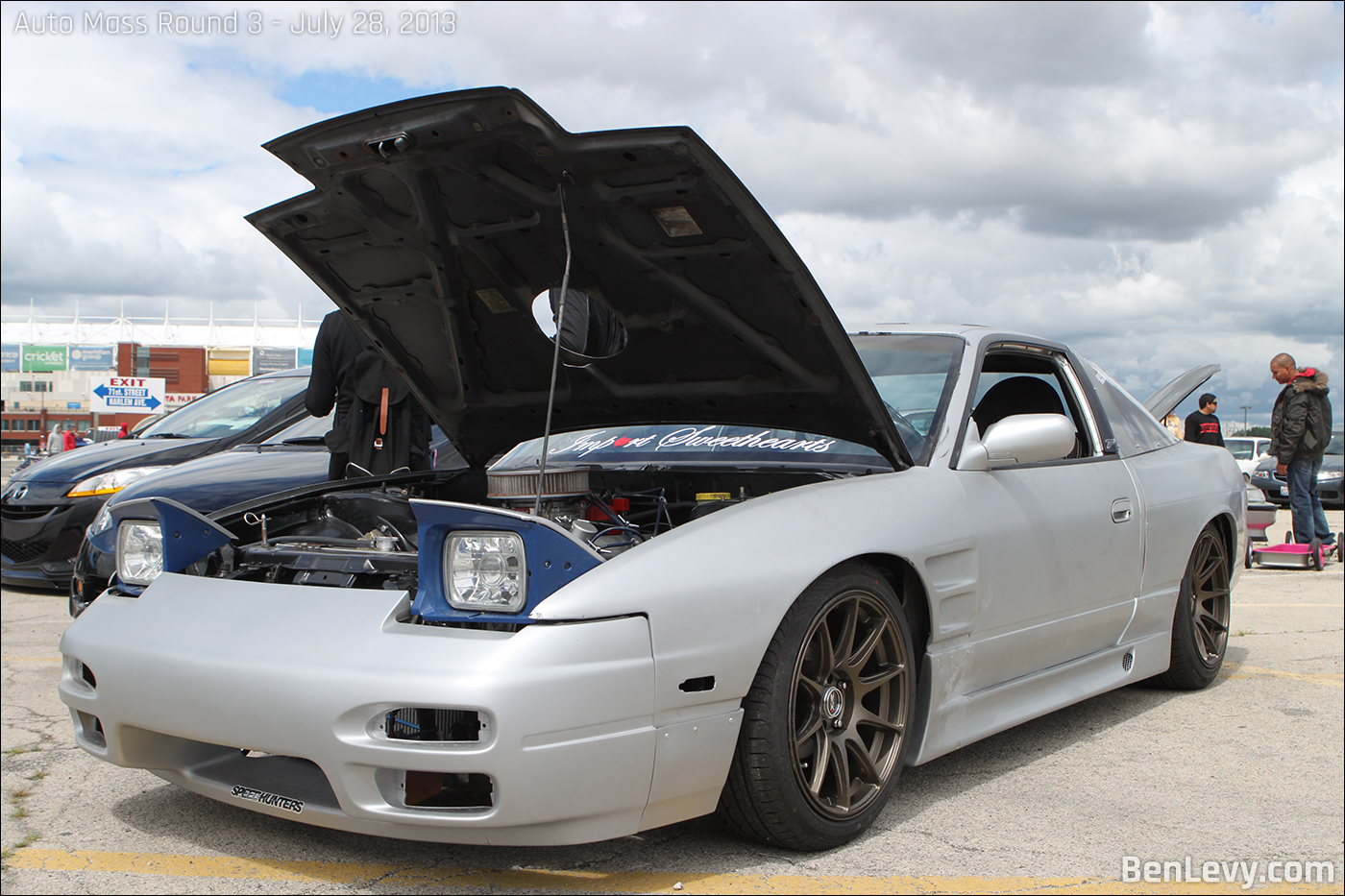 Silver 240SX with V8