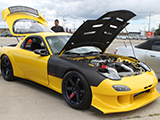 Yellow Mazda RX-7