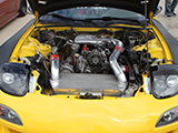 Highly modified RX-7 engine
