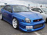 Blue Subaru WRX