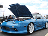 Blue Nissan 240SX with RB26