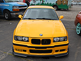 Yellow E36 BMW M3