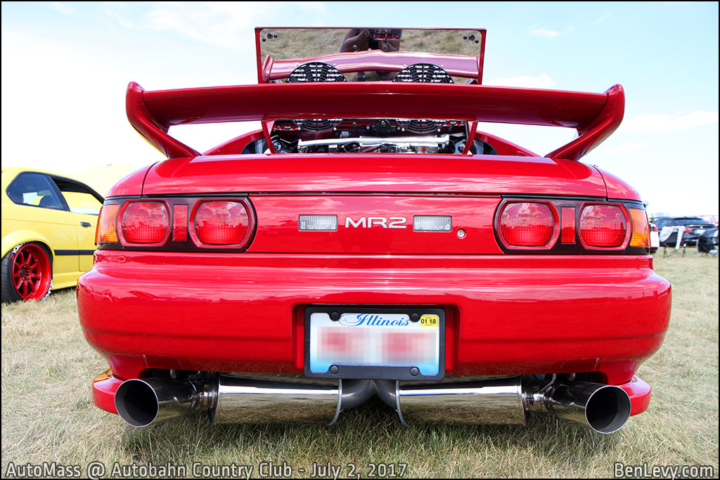 Red Toyota MR2 (rear)