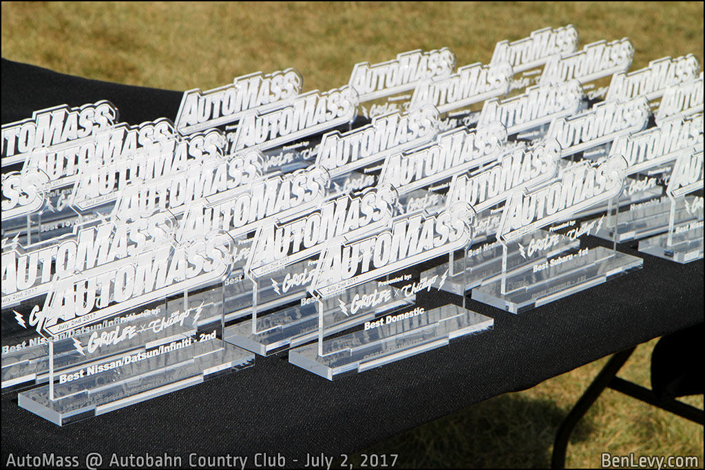 Awards from AutoMass at Autobahn Country Club