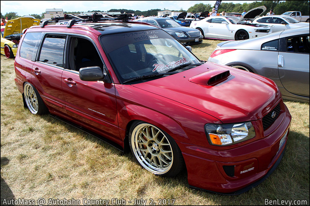 Red Subaru Forrester XT