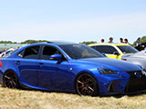 Blue F-Sport Lexus IS