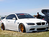 White BMW M3 coupe