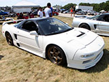 White Acura NSX