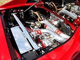 Red Toyota MR2 engine