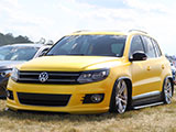 Yellow Volkswagen Tiguan