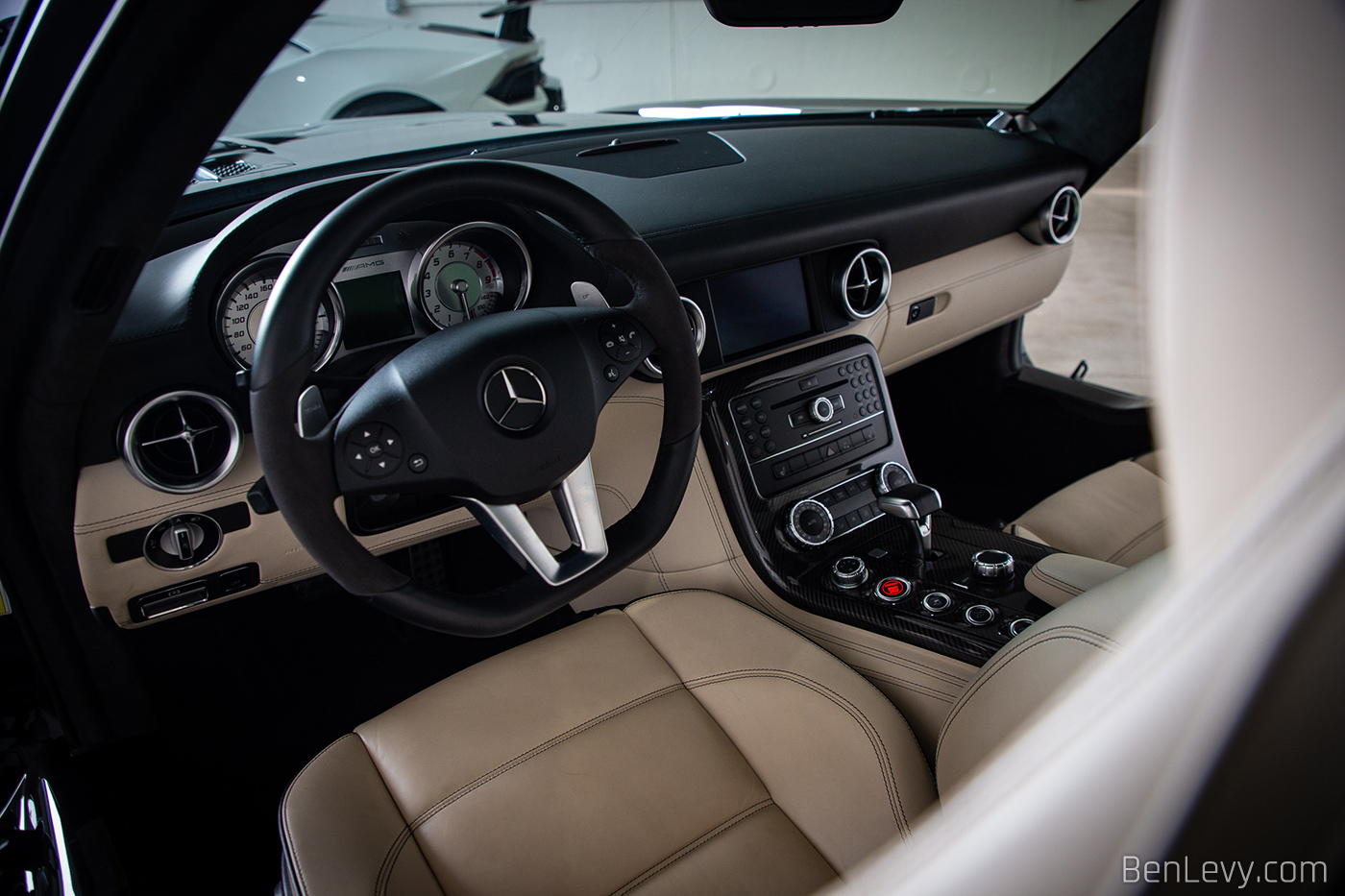 Tan Seats in Mercedes-Benz SLS AMG