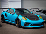 Blue Porsche 911 GT3 RS at Big Door
