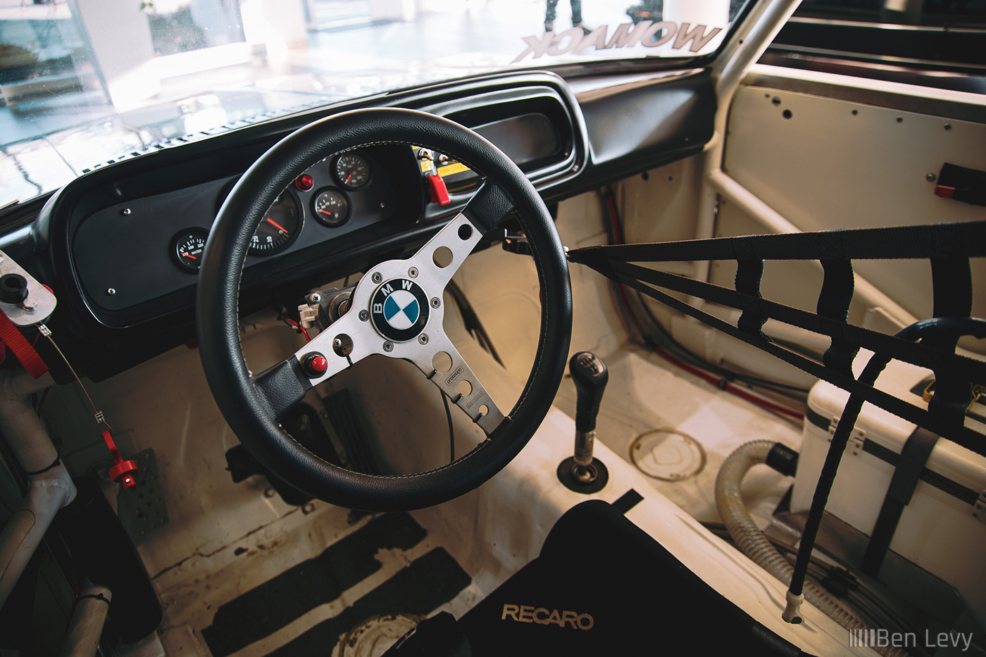 Cockpit of BMW 2002 racecar