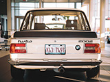 Rear of white BMW 2002 turbo