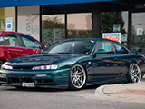 Green Nissan 240SX coupe