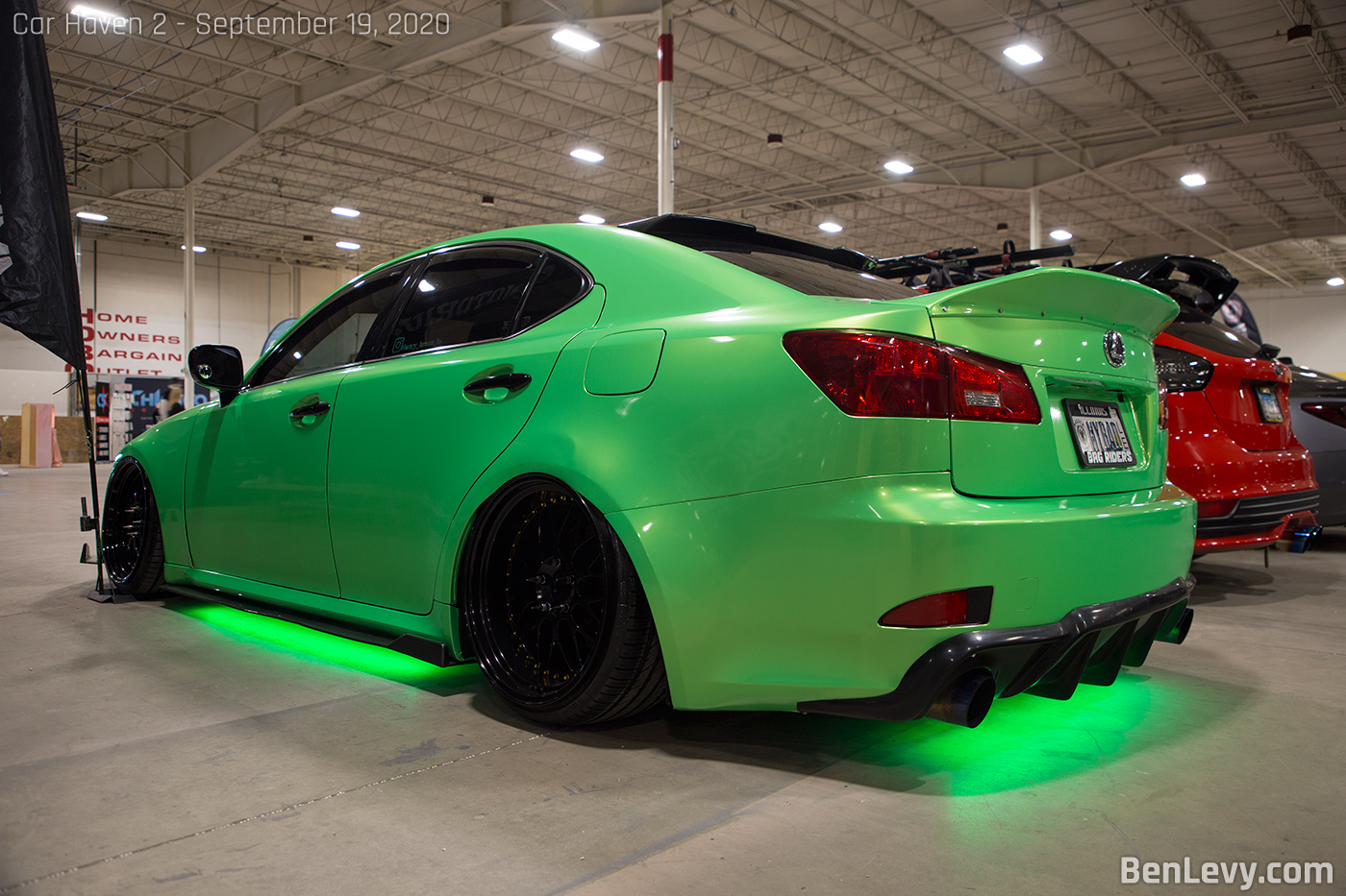 Green Lexus IS 250 at Car Haven 2