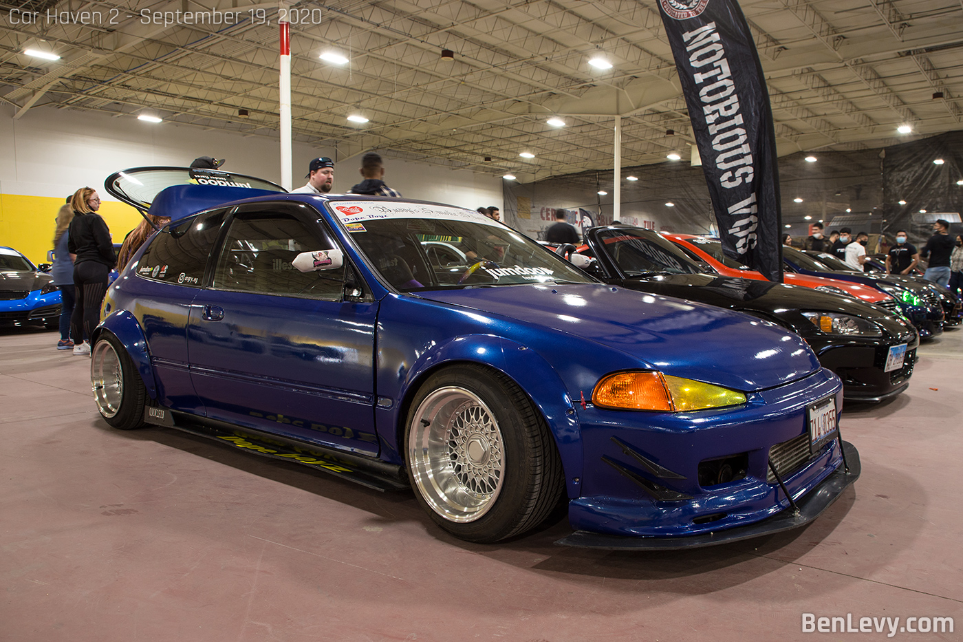 Blue EG Civic Hatchback at Car Haven 2