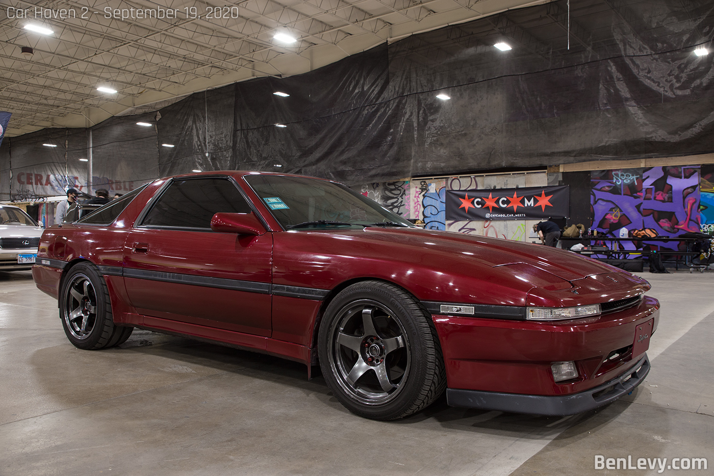 Red Toyota Supra at Car Haven Car Show
