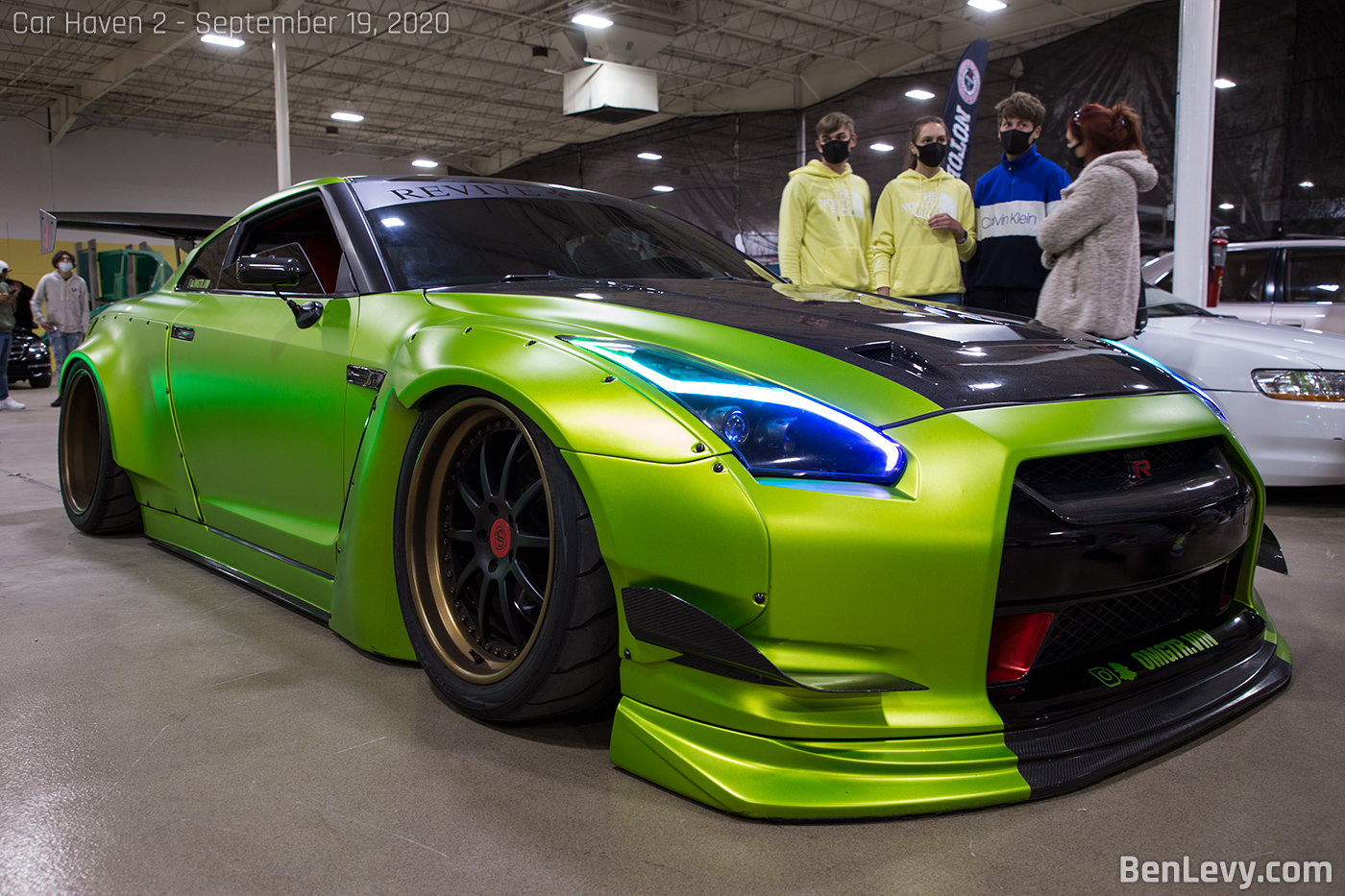 Green Nissan GT-R