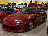 Red, RHD Toyota Supra