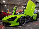 Neon Green McLaren 720S