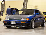 Blue Honda CRX Si
