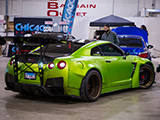 Green Nissan GT-R