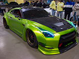 Green Nissan GT-R