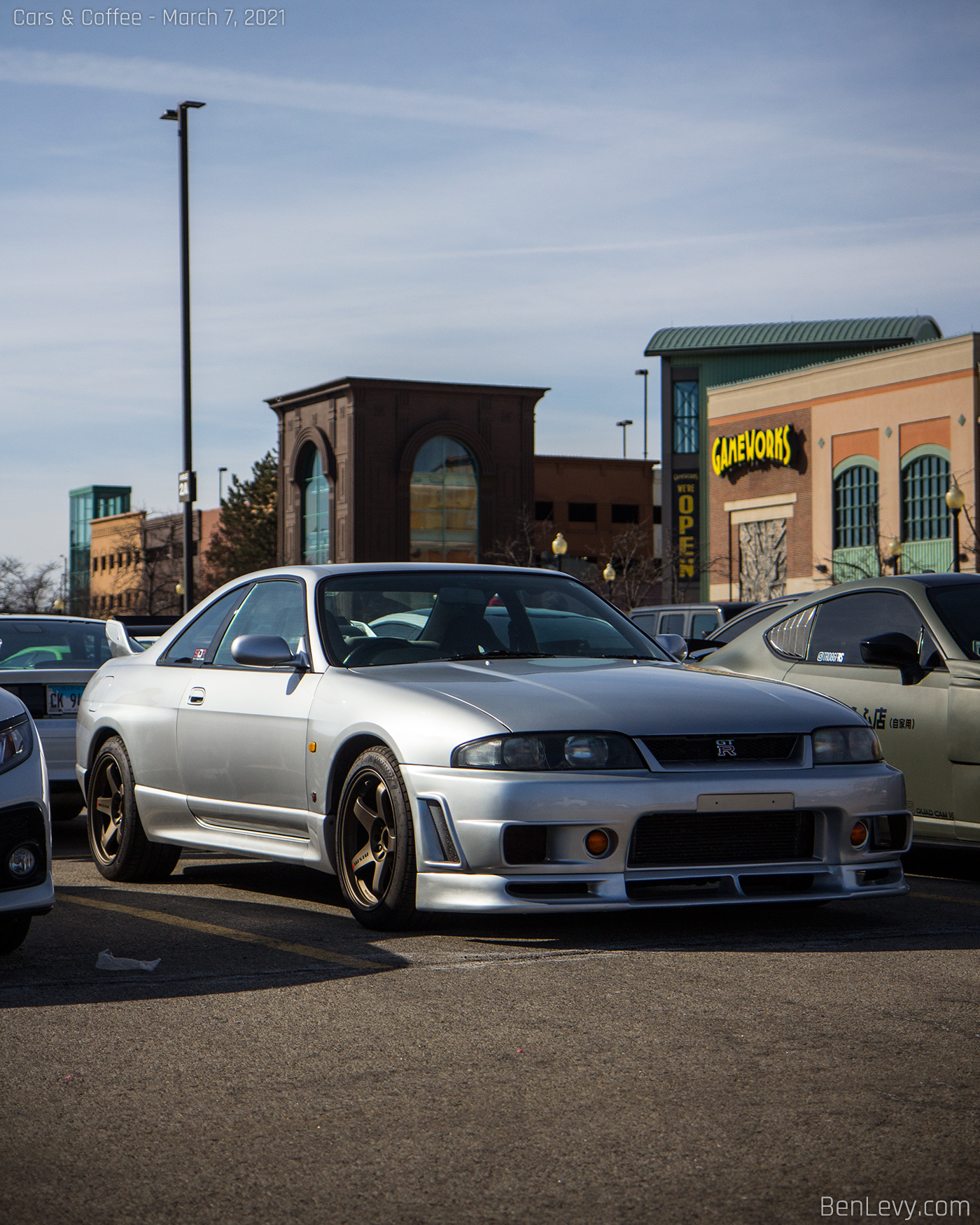 R33 Nissan Skyline GT-R in Parking Lot