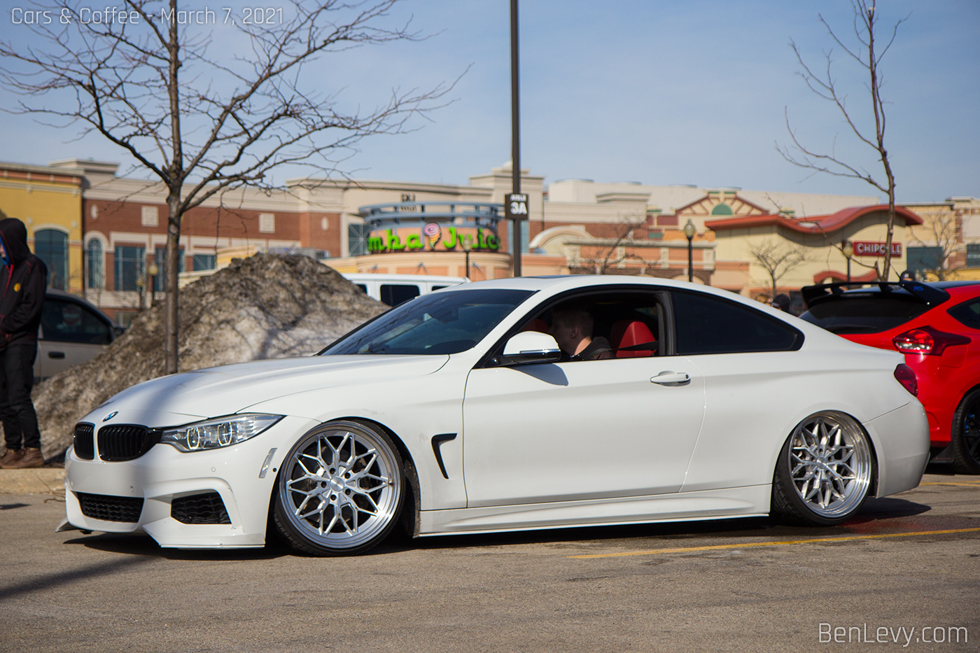 Bagged White BMW 435i