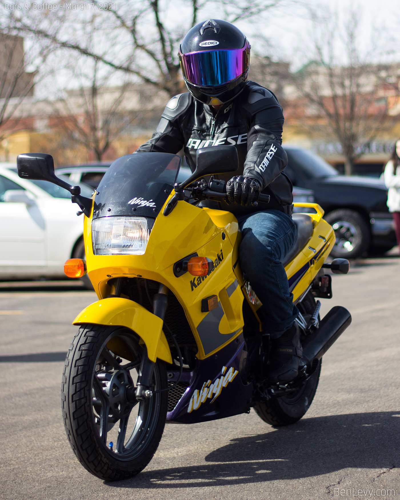 Yellow Kawasaki Ninja