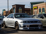 R33 Nissan Skyline GT-R in Parking Lot