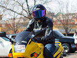 Yellow Kawasaki Ninja