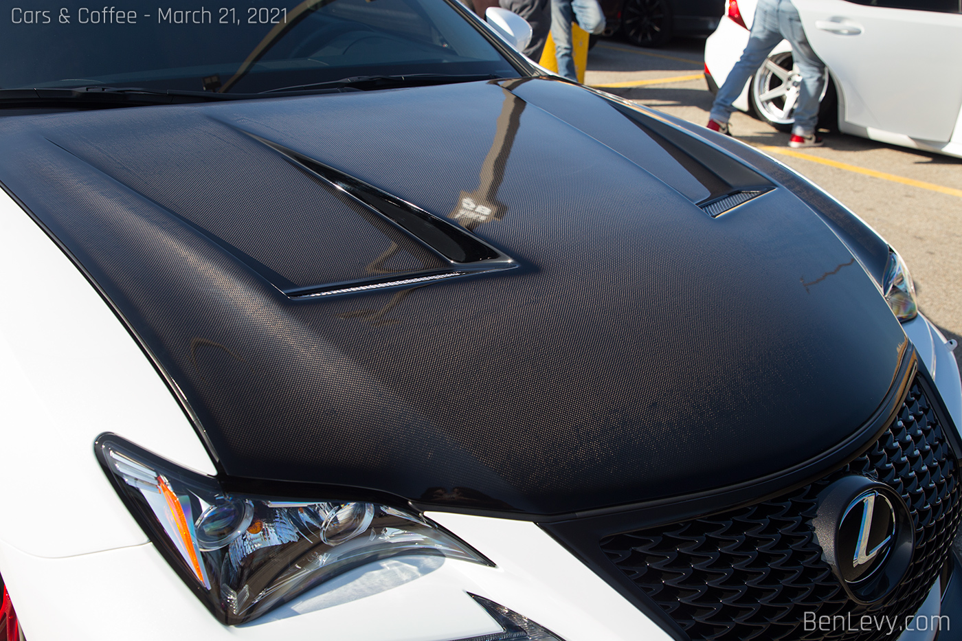 Carbon Fiber Hood on Lexus RC350