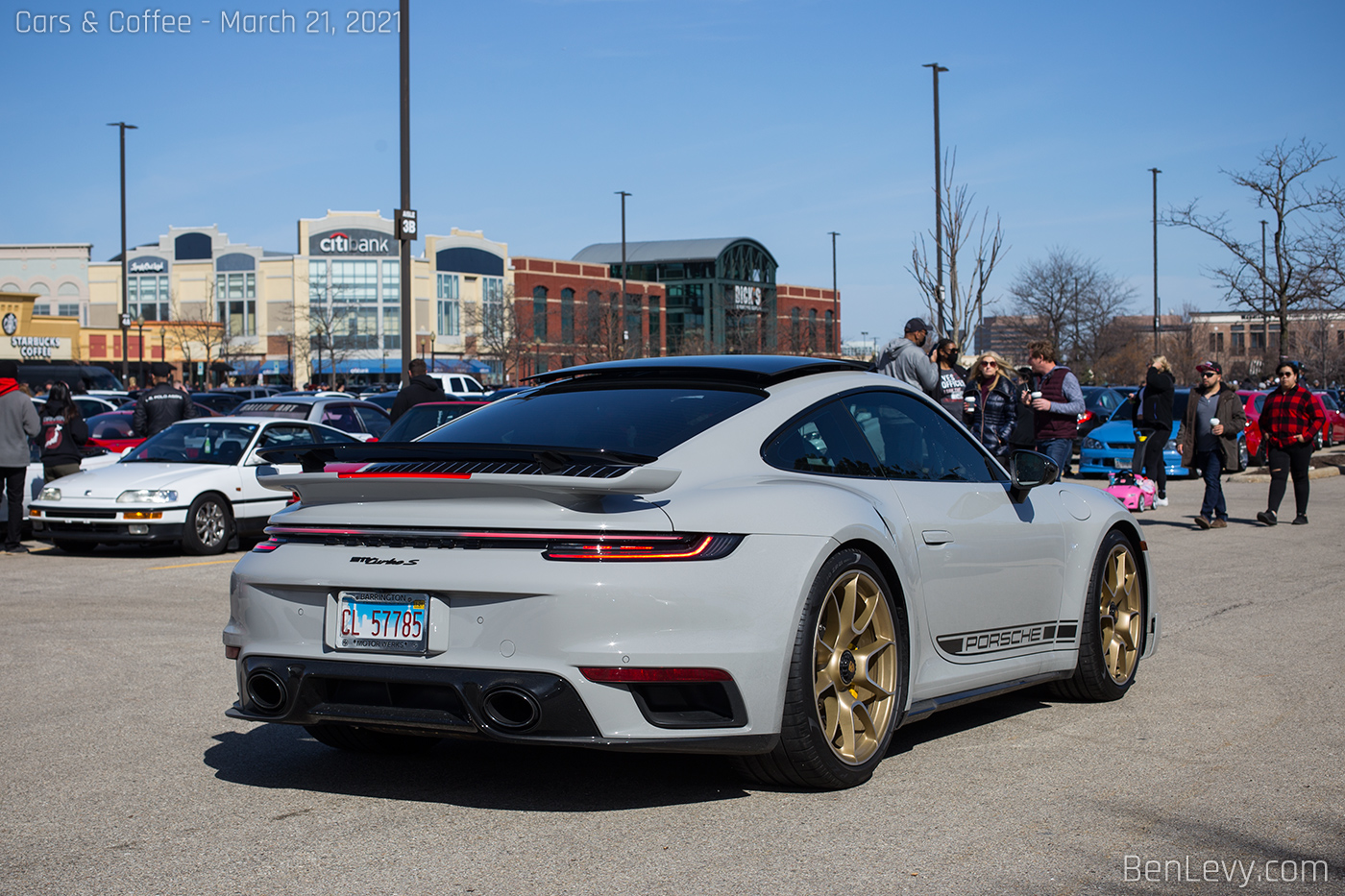 Grey Porsche 992 Turbo S