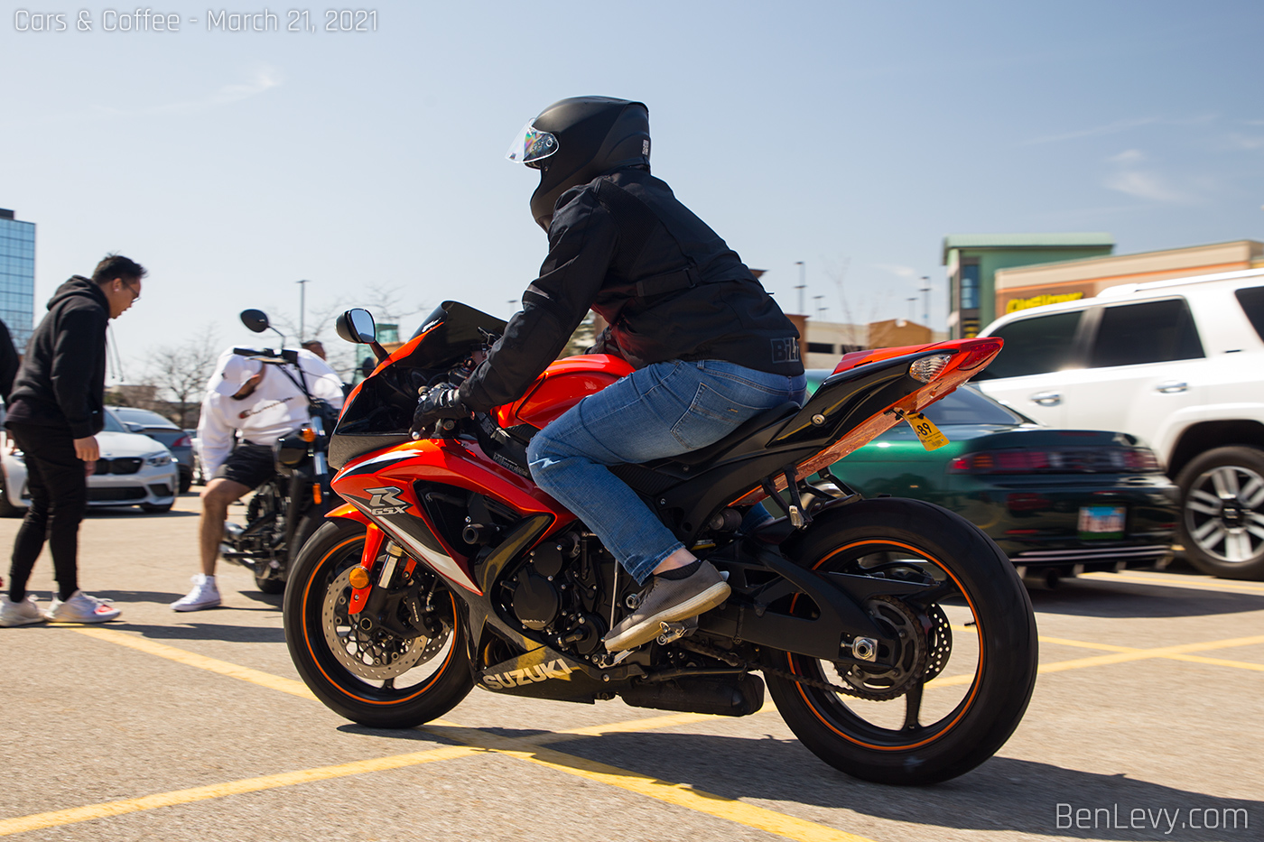 Orange Suzuki GSX-R