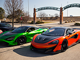 Green Mclaren 720S and 600LT