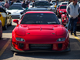 Front of Red, RHD Mazda RX-7