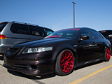 Acura TL on Red Wheels