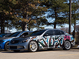 Infiniti G37 with Grafitti on the side