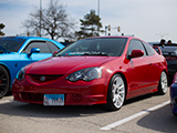 Red Acura RSX at Car Meet