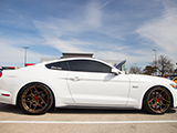 White S550 Mustang GT with Bronze Rohana RFX11 Wheels