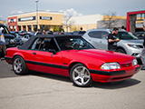Clean Red Foxbody Convertible