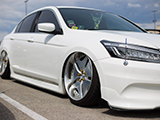 Slammed White Honda Accord Sedan