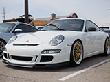 White 997 GT3 with BBS Wheels